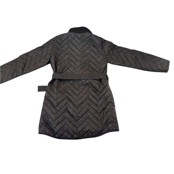 Athleta Black Quilted Lightweight Puffer Coat XS - Picture 4 of 15